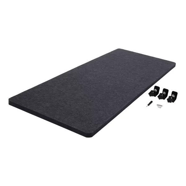 Office Desk Partition, Privacy Screens Panel, 59.1 * 23.8in Large Desk Dividers for Bedroom Home Office Apartment Studio (Dark Grey)